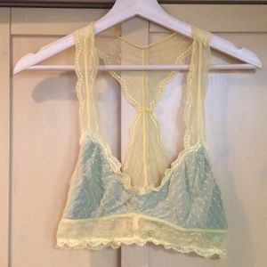 Honeydew yellow and grey bralette